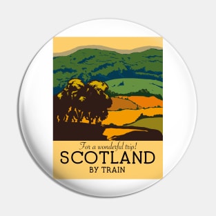 "For a wonderful Trip!" Scotland By Train Pin