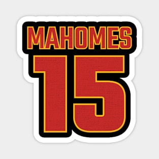 Patrick Mahomes 15 Jersey Number KC American Football SPORT-3 Magnet