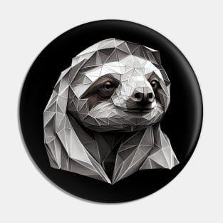 Polygonal sloth Pin