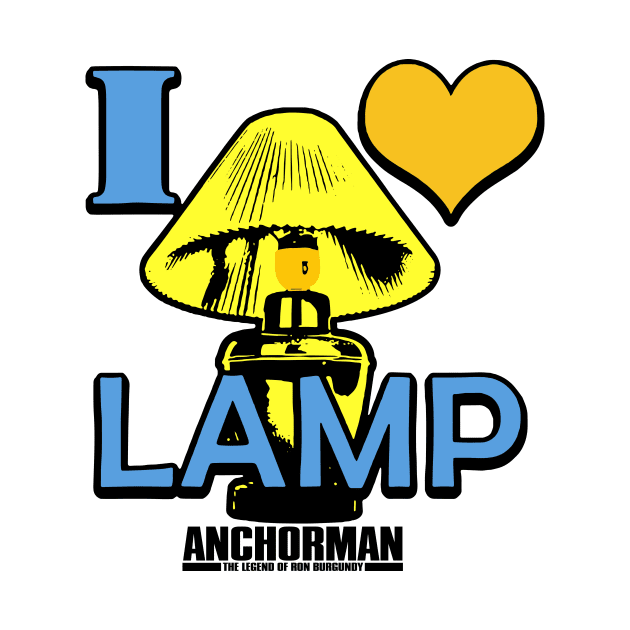 Anchorman I Love Lamp Bright Logo by Story At Dawn 