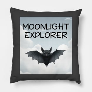 Bat Moonlight Explorer Pillow