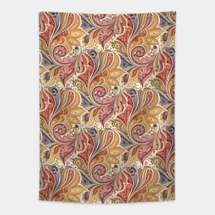 Floral Pattern in Paisley Garden Indian Style Tapestry