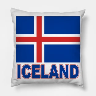 The Pride of Iceland - Icelandic Flag Design Pillow