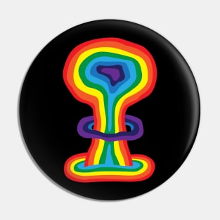 Rainbow Mushroom Pin