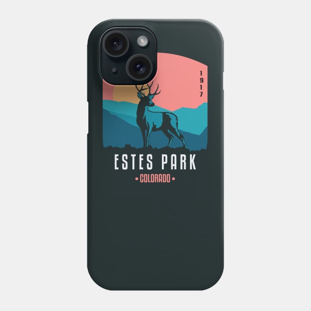 Estes Park Colorado Vintage Hike Design Gift Souvenir Phone Case by Terrybogard97