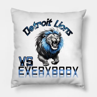 Detroit lions vs Everybody Pillow