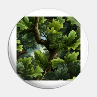 Green Leaves Pattern 19 Pin