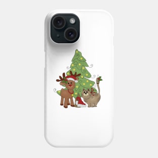 Katzenweihnachten Phone Case