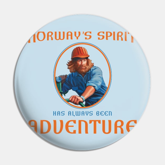 Maelstrom.. Norway's Spirit has always been Adventure shirt Pin by KellyDesignCompany