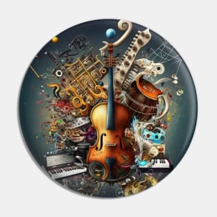 Music Art Pin