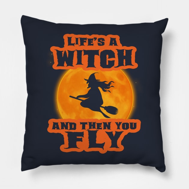 Funny Halloween Witch Shirt Pillow by CM