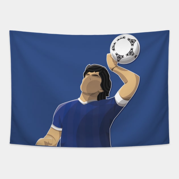 Maradona Tapestry by Pedro Nuin