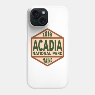 Acadia National Park badge Phone Case