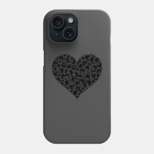 Black / Grey Heart from Circles Phone Case