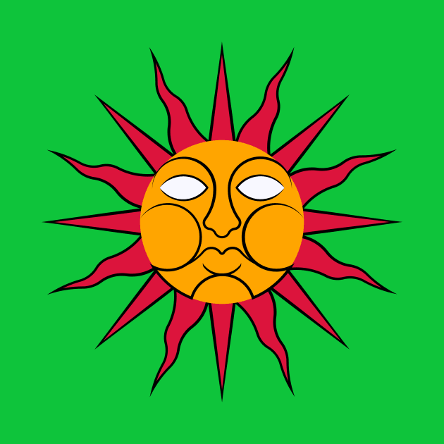 Folk Horror Wicker Man Sun Sigil by Ricardo77