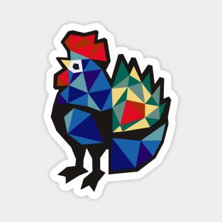 Polish Folk Rooster Magnet