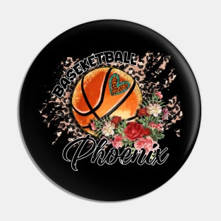 Aesthetic Pattern Phoenix Basketball Gifts Vintage Styles Pin