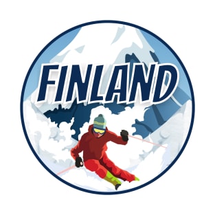 Finland Ski Mountain T-Shirt