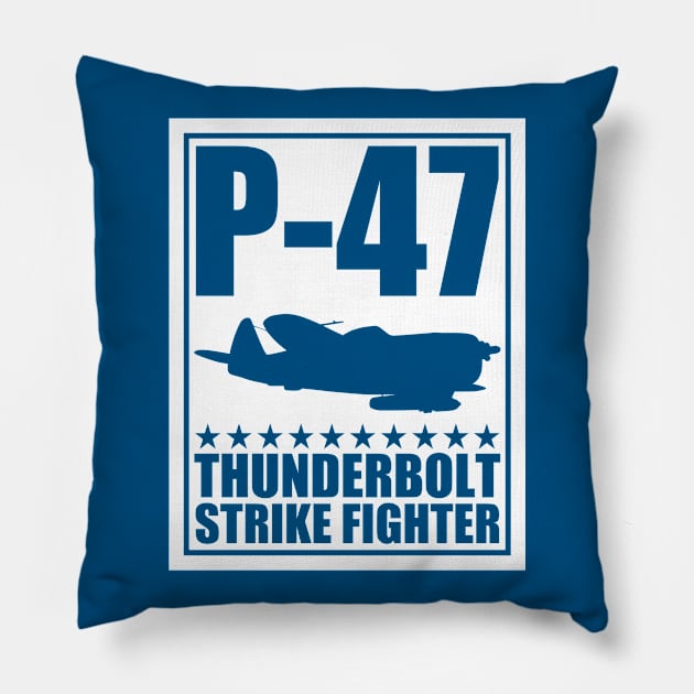 P-47 Thunderbolt Pillow by TCP