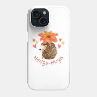 Cute Watercolor Hedge-Hugs Phone Case