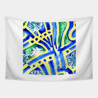 Abstract Majilica pattern Tapestry