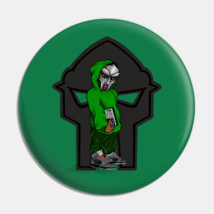 MF DOOM T'shirt ''double team you with them emu' Pin