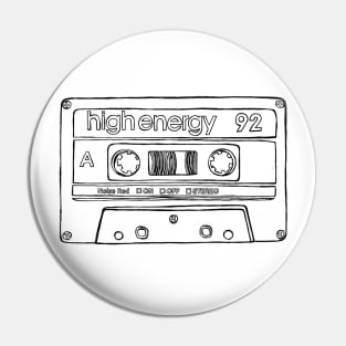 1992 Gift, Retro Tape High Energy 92 Pin