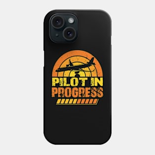 Funny Pilot In Progress Please Wait Airplane Pilot Phone Case