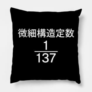 "Fine-Structure Constant" in Japanese | 1/137 | Physics | Science Pillow