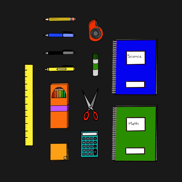 School supplies 3 by FernheartDesign