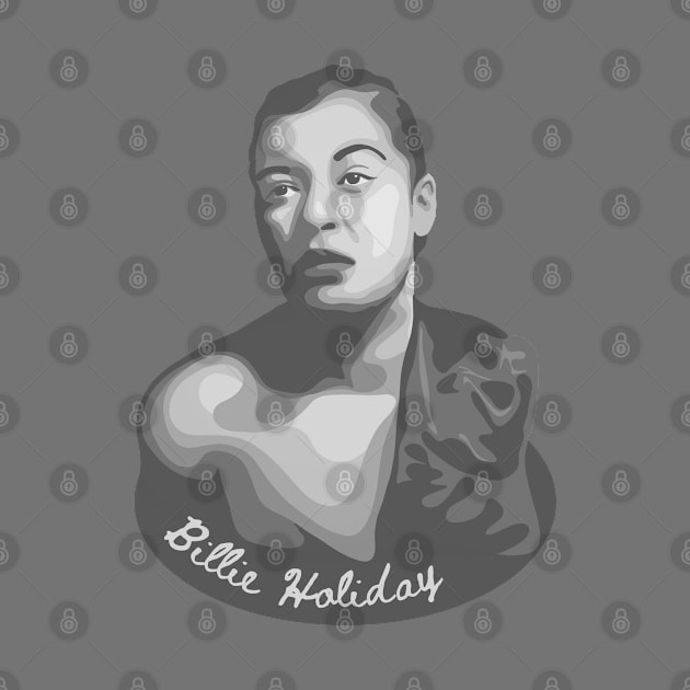 Billie Holiday Portrait by Slightly Unhinged