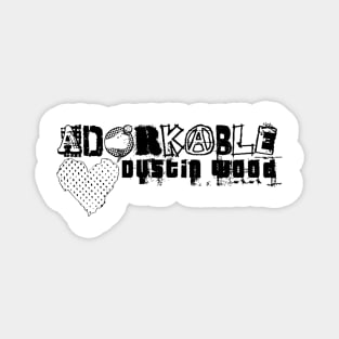 Adorkable Ransom Black Logo Magnet