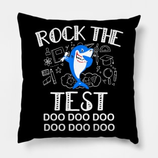 Rock The Test Gift T shirt Funny School Professor Teacher Pillow