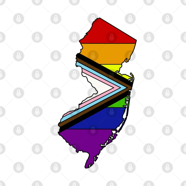 Progress pride flag - New Jersey by TheUndeadDesign