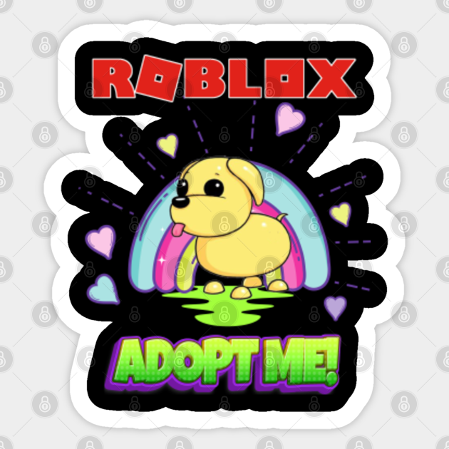 Roblox Adopt Me Puppy Dog Roblox Sticker Teepublic - dog decal id roblox