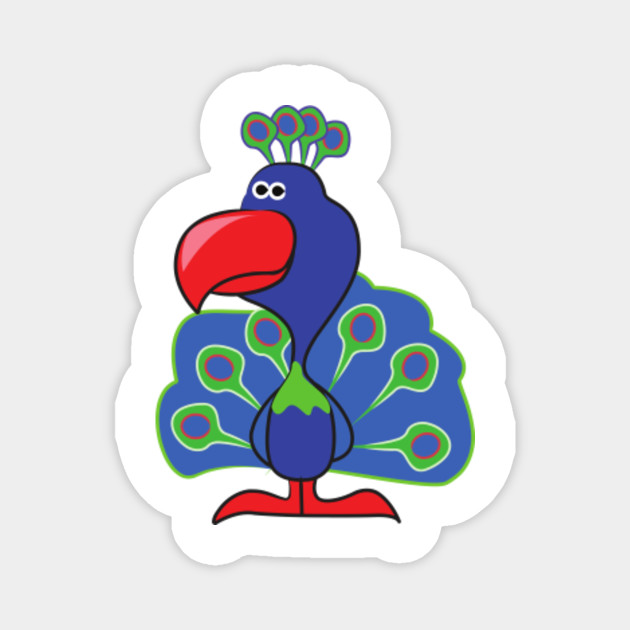 Cute Peacock Cartoon For Kids Cartoon Animals Magnet Teepublic The best selection of royalty free peacock cartoon cute vector art, graphics and stock illustrations. teepublic