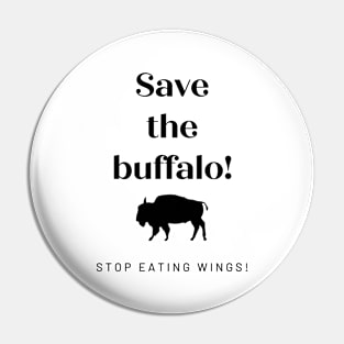 Save the Buffalo Pin