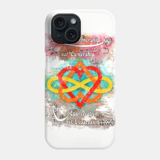 Love is partnership - Polyamory Phone Case