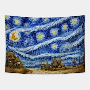 Starry Night Style Tapestry