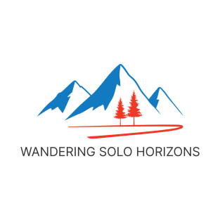 Wandering Solo Horizons, Solo Traveling, Solo Adventure T-Shirt