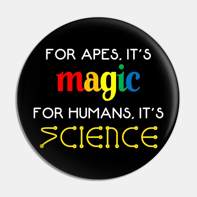 Science Not Magic Pin by inotyler