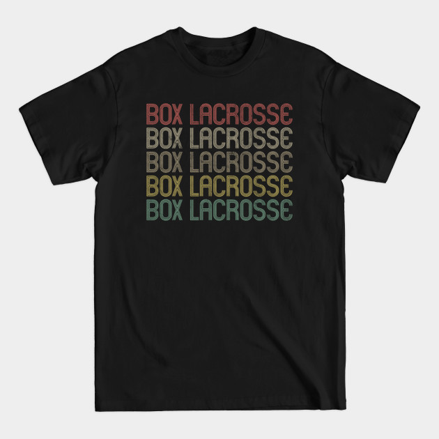 Discover Retro Style Box Lacrosse Design - Lacrosse - T-Shirt