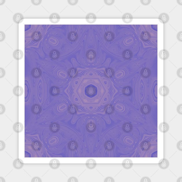 Beautiful lavender kaleidoscope Magnet by hereswendy