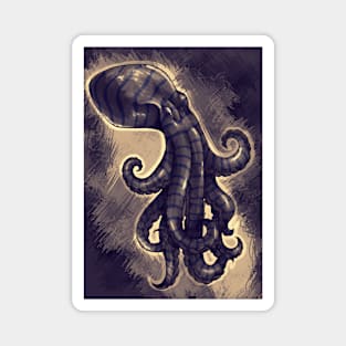 Blue Striped Octopus Magnet