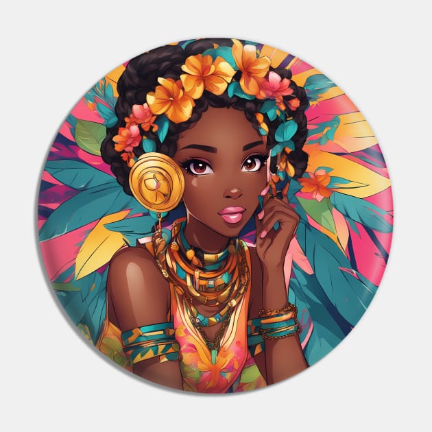 Most Beautiful Black African Girl Pin by animegirlnft