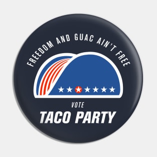 Vote Taco Party Pin