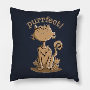 Purrfect Mommy Cat and Kittens Pillow