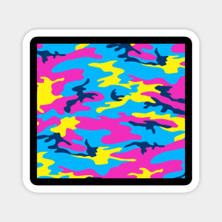 Neon camo Military Magnet