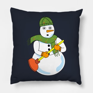 Snowman Plumber Pillow