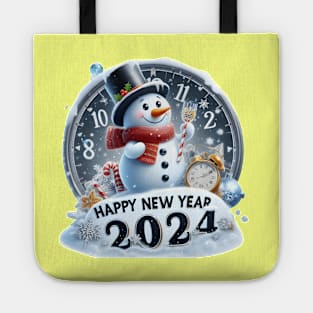 Frosty's Holiday Magic: Celebrate Christmas and Ring in the New Year with Whimsical Designs! Tote